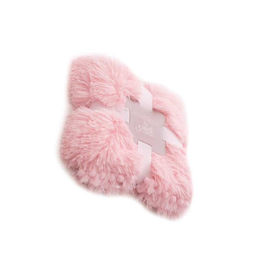 Nursery & Home Bizzi Growin Gifts | Luxuriously Soft Koochicoo Blanket - Blush Pink | Millie & Ralph