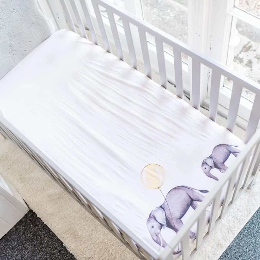 Nursery & Home Gilded Bird Bedding & Sleepwear | Gilded Bird Fitted Cotbed Sheet - Elephant Parade