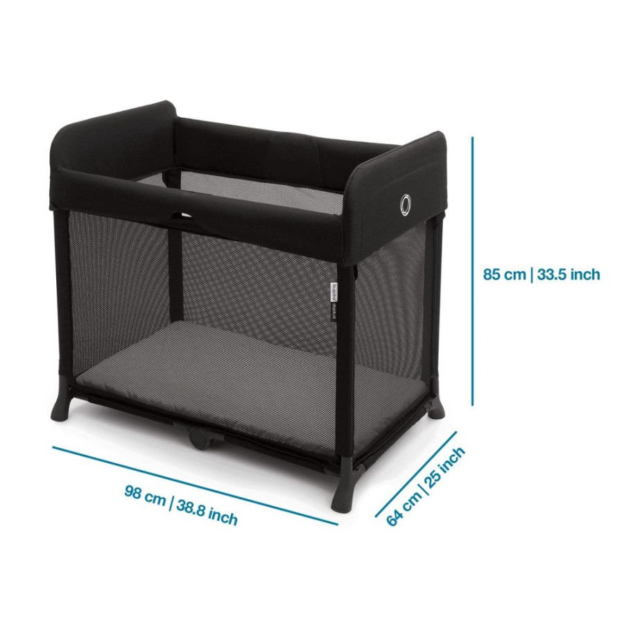 Nursery & Home Millie & Ralph Cots & Cotbeds | Bugaboo Stardust Travel Cot - Black