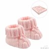 Clothing Millie & Ralph Shoes & Booties | Pink Cable Bow Booties