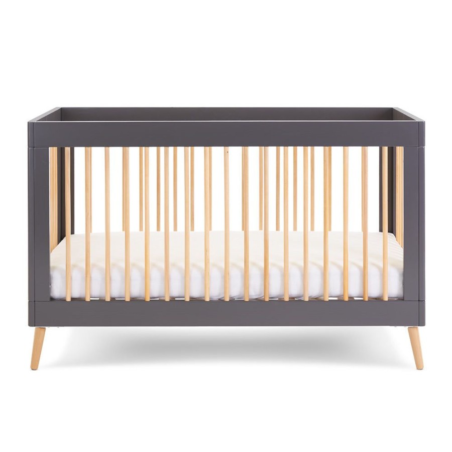 Nursery & Home Obaby Cots & Cotbeds | Obaby Maya Cot Bed - Slate Natural