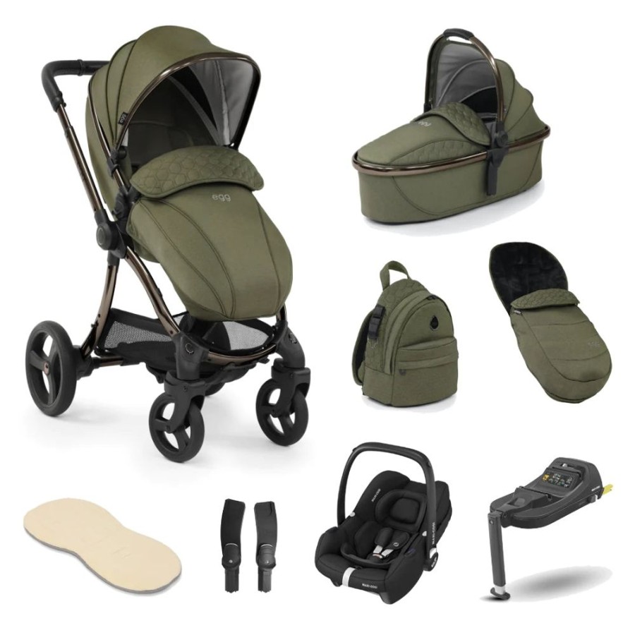 Prams & Pushchairs Egg2 | Egg 2 Luxury Travel Bundle With Maxi-Cosi Cabriofix I-Size Car Seat -