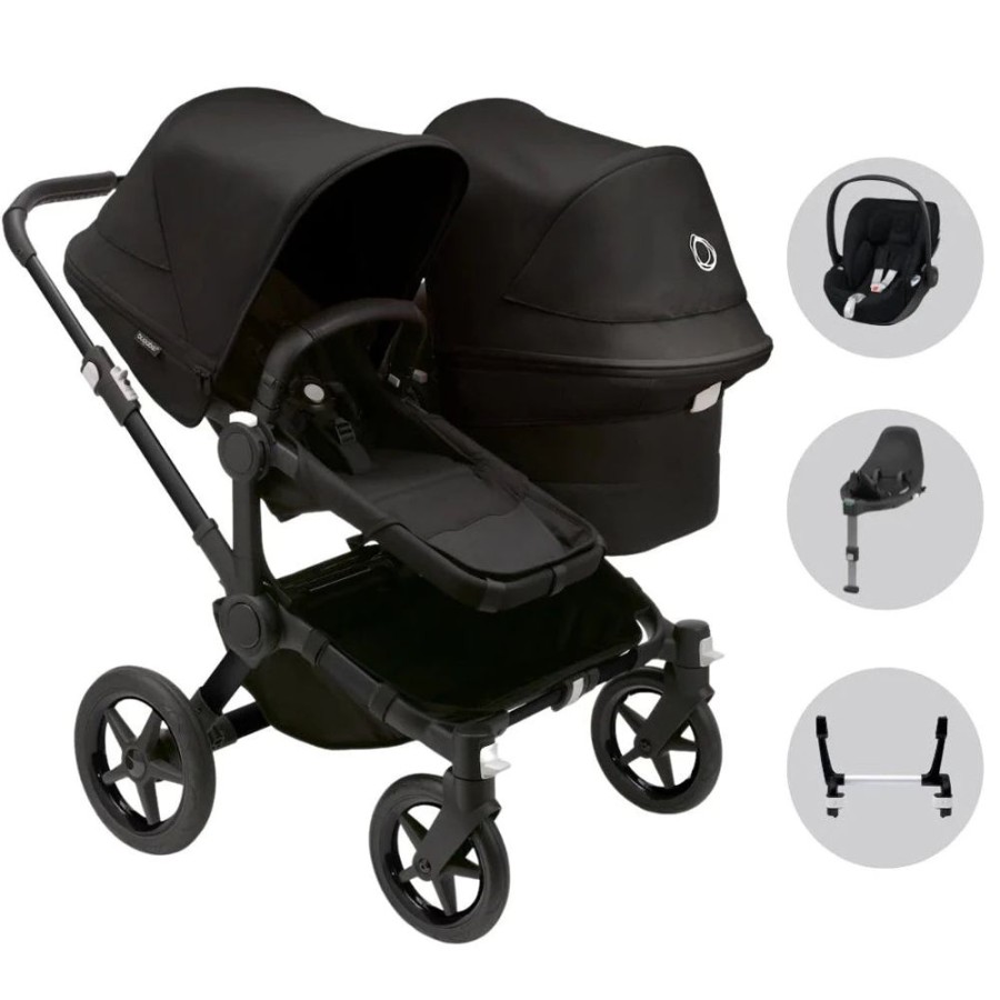 Prams & Pushchairs Bugaboo | Bugaboo Donkey 5 Duo Pushchair Travel System Bundle With Cybex Cloud T