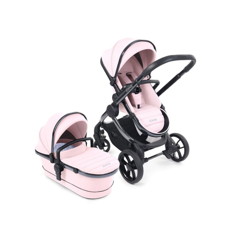 Prams & Pushchairs iCandy | Icandy Peach 7 Pushchair & Carrycot - Phantom/Blush Pink