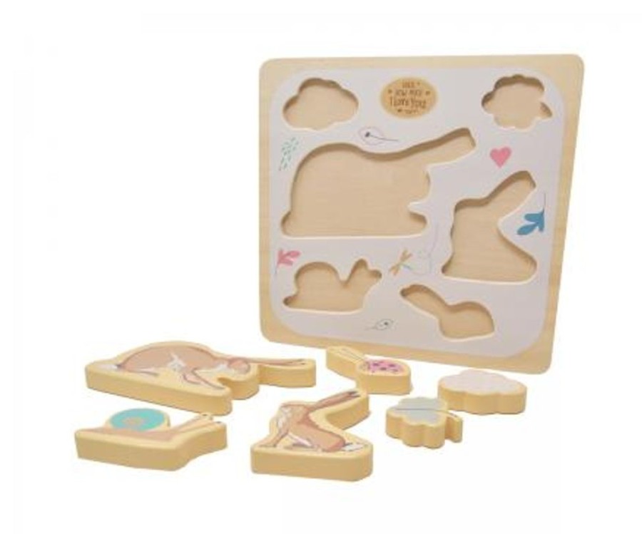 Nursery & Home Guess How Much I Love You Gifts | Guess How Much I Love You' Wooden Shape Puzzle