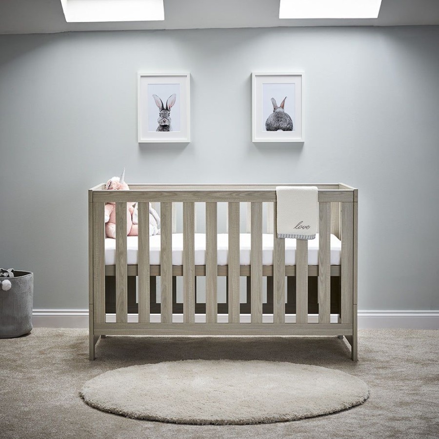 Nursery & Home Obaby Cots & Cotbeds | Obaby Nika Cot Bed - Grey Wash