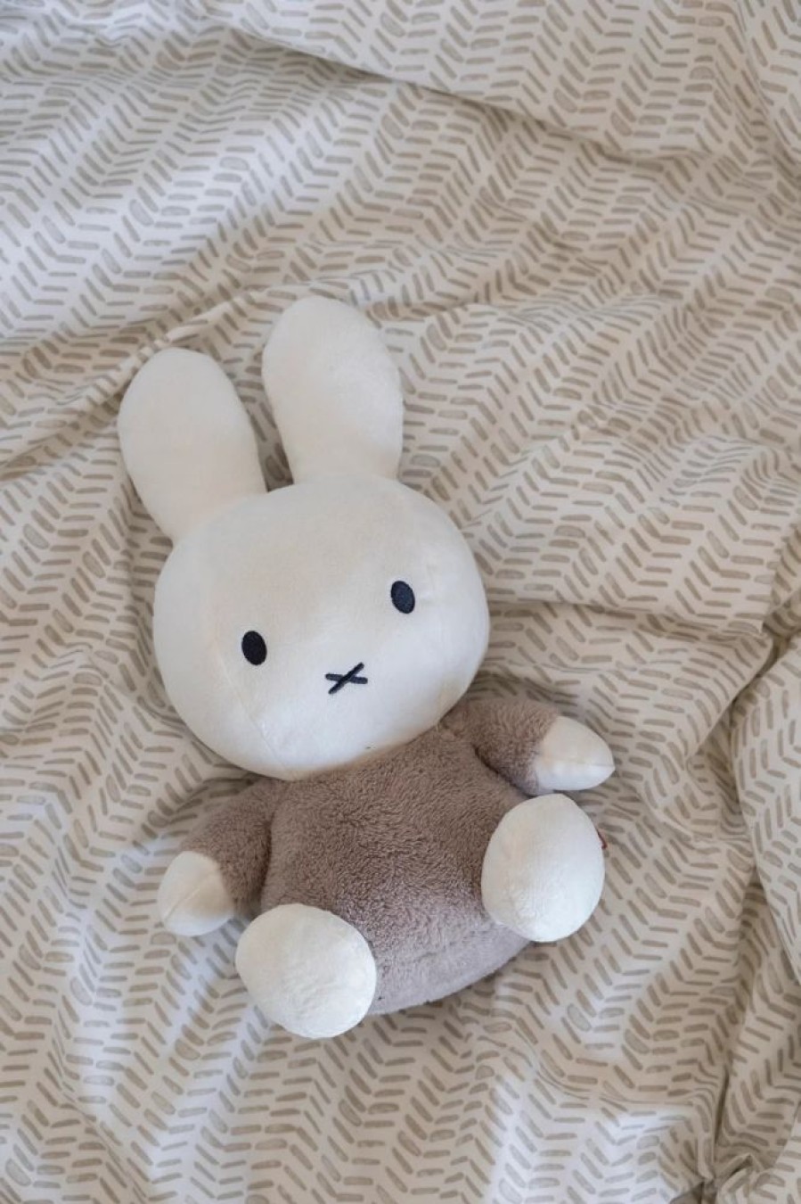 Nursery & Home Little Dutch Soft Toys | Little Dutch X Miffy Cuddle 35Cm Fluffy Taupe