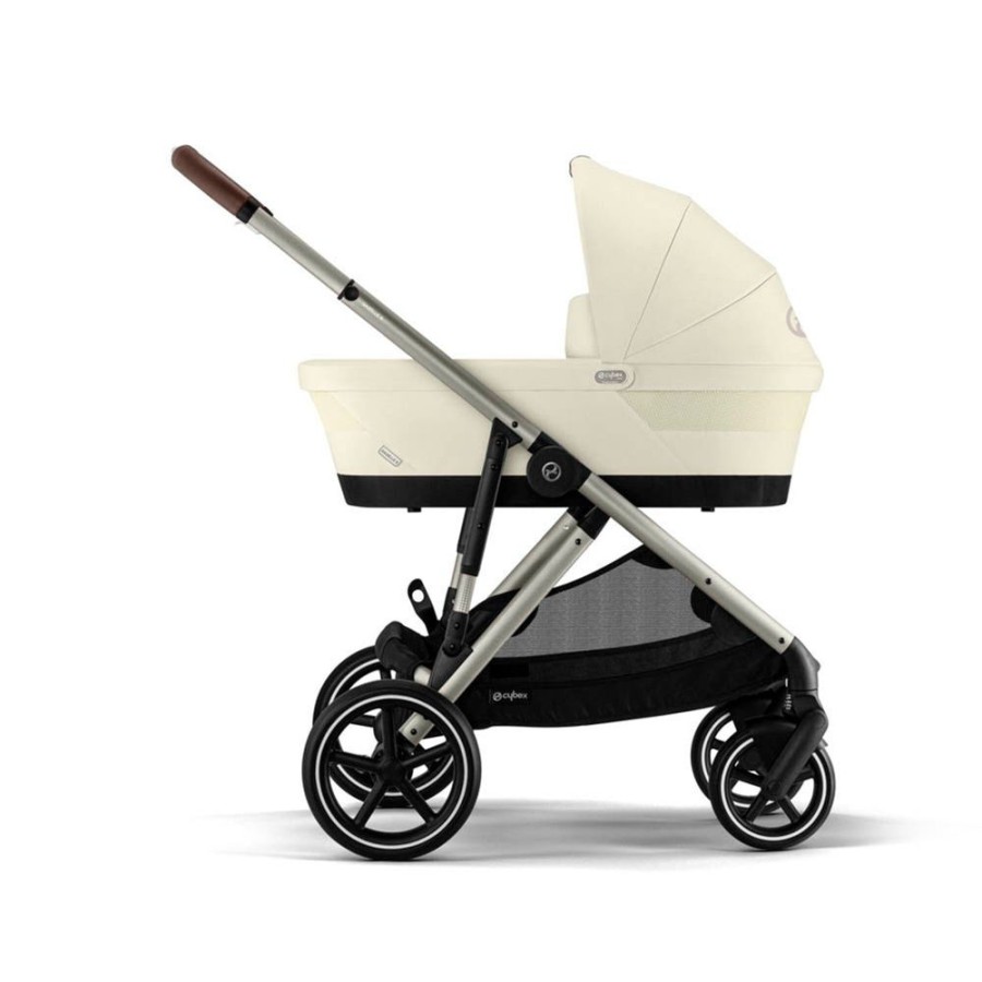 Prams & Pushchairs Cybex | Cybex Gazelle S Black Luxury Cloud T Bundle - Seashell Beige