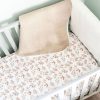 Nursery & Home Gilded Bird Bedding & Sleepwear | Gilded Bird Fitted Cotbed Sheet - Lovely Leaves - Beige