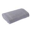 Nursery & Home Millie & Ralph Blankets | Grey Soft Cotton Cellular Pram Blanket