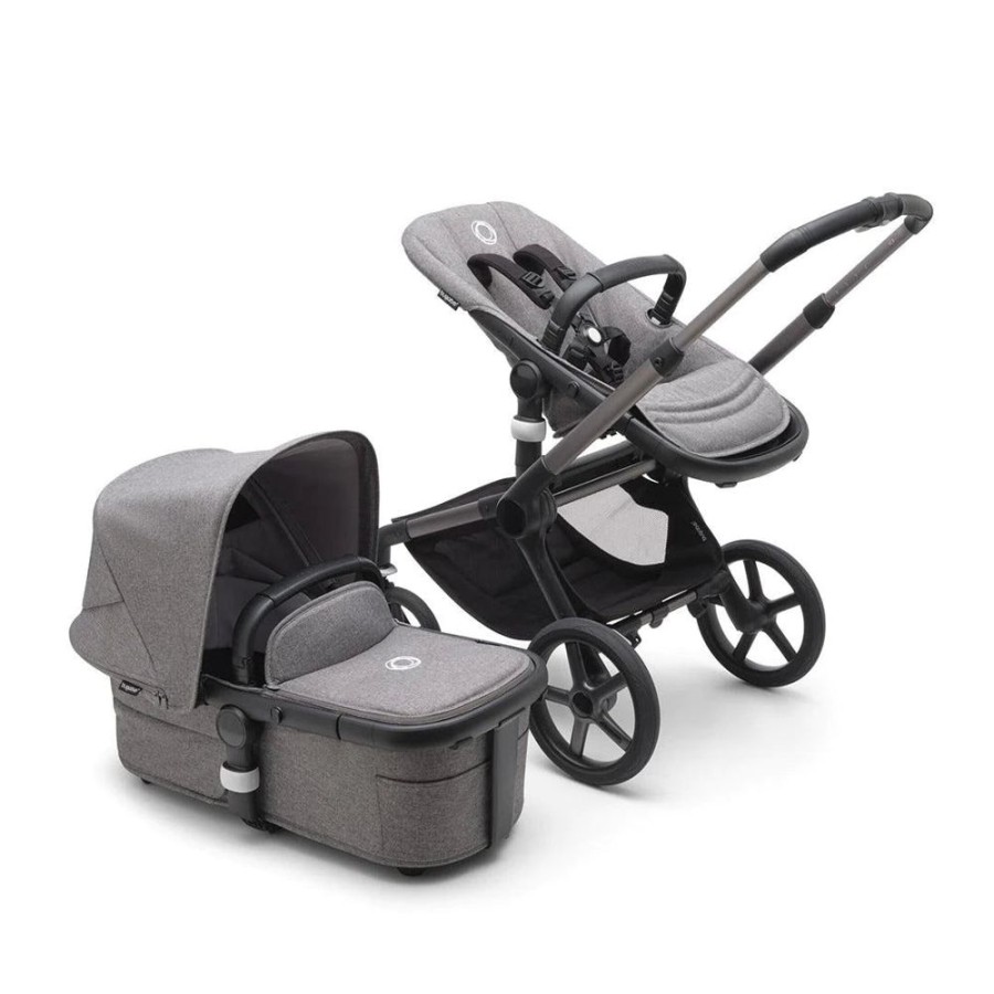 Prams & Pushchairs Bugaboo | Bugaboo Fox 5 Complete Pushchair - Grey Melange