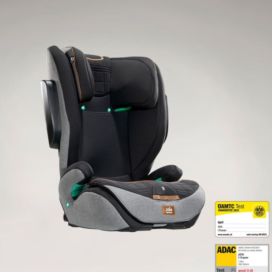 Prams & Pushchairs Joie | Joie I-Traver Signature Car Booster Seat - Carbon