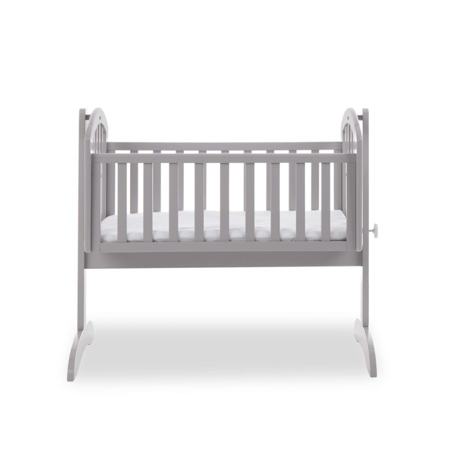 Nursery & Home Obaby Moses Baskets & Bedside Cribs | Obaby Sophie Swinging Crib - Warm Grey