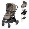 Prams & Pushchairs Maxi-Cosi | Maxi-Cosi Adorra Luxe + Cabriofix I-Size Travel System - Twillic Truff