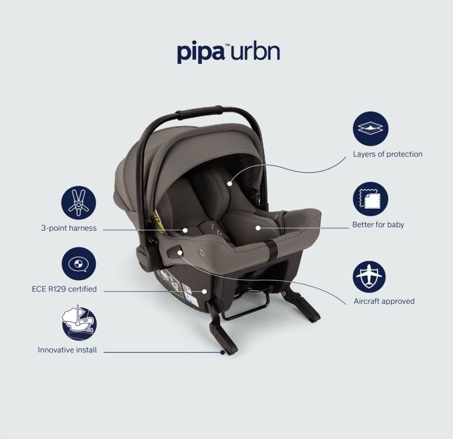 Prams & Pushchairs Nuna | Nuna Pipa Urbn Car Seat - Caviar