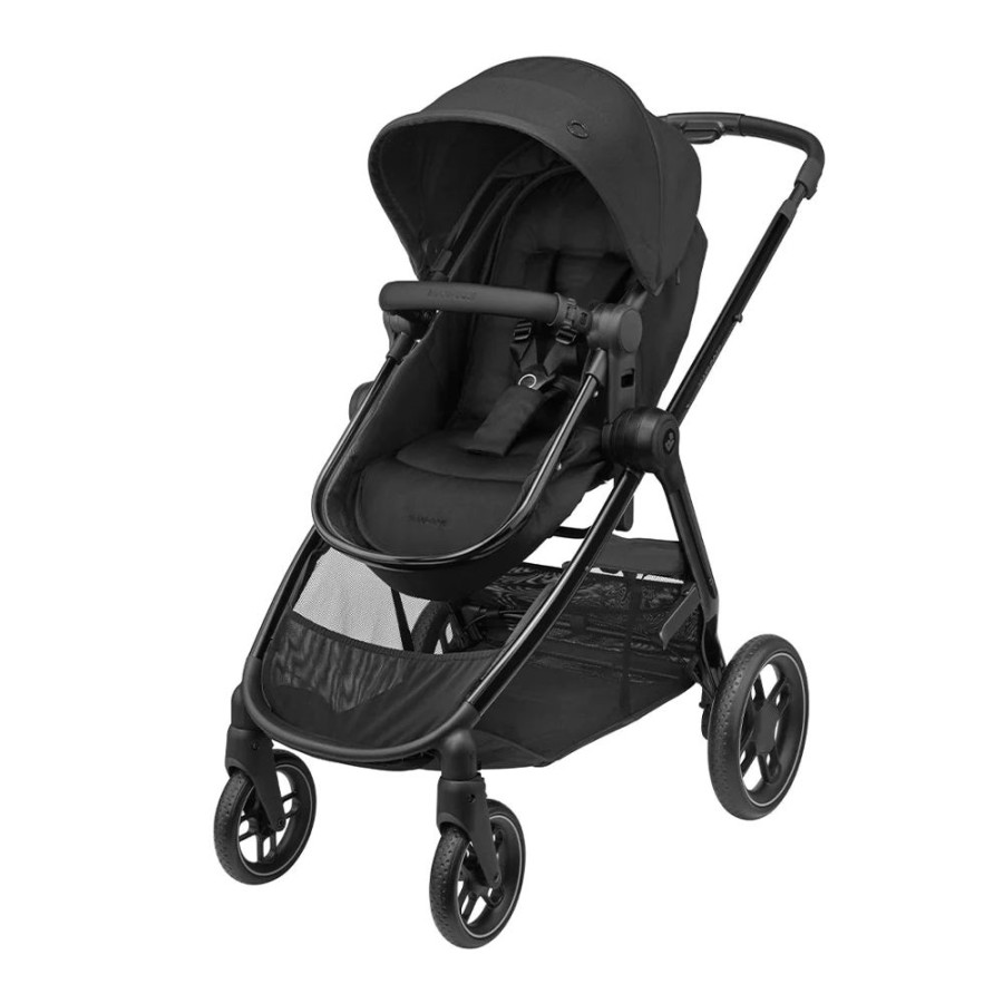 Prams & Pushchairs Millie & Ralph | Maxi-Cosi Zelia Luxe 2-In-1 Pushchair - Twillic Black