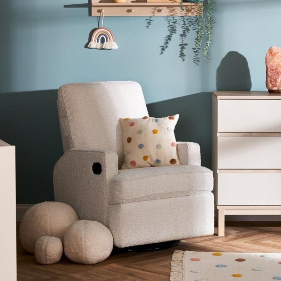 Nursery & Home Obaby Nursing Chairs | Obaby Madison Swivel Glider Recliner Chair - Boucl © Style