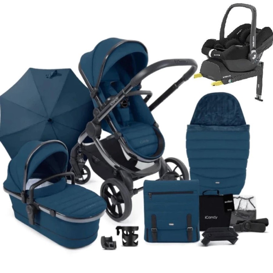 Prams & Pushchairs iCandy | Icandy Peach 7 Travel Bundle With Maxi-Cosi Cabriofix Isize - Phantom/