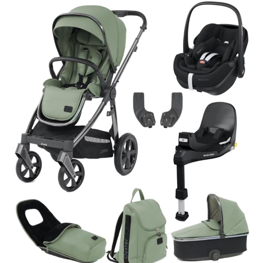 Prams & Pushchairs BabyStyle | Oyster 3 Luxury 7 Pc Travel System Bundle With Maxi-Cosi Pebble 360 Pr