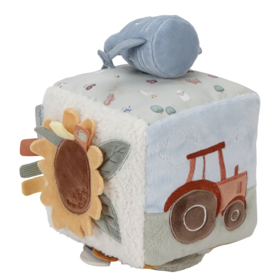 Nursery & Home Little Dutch Soft Toys | Little Dutch Little Farm - Soft Activity Cube