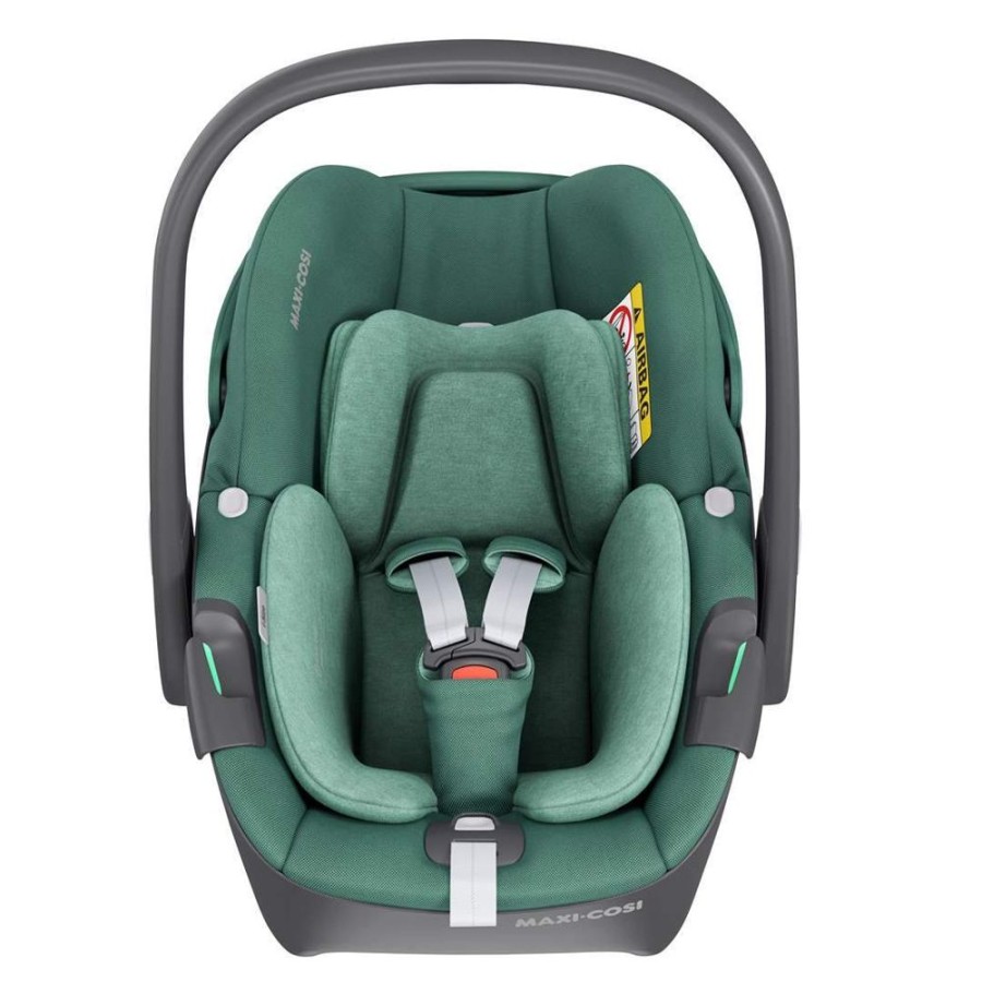 Prams & Pushchairs Millie & Ralph | Maxi-Cosi Pebble 360 Car Seat + Familyfix 360 Base - Essential Green