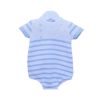 Clothing Pex Knitwear | Joshua' White Knitted Blue Stripe Romper