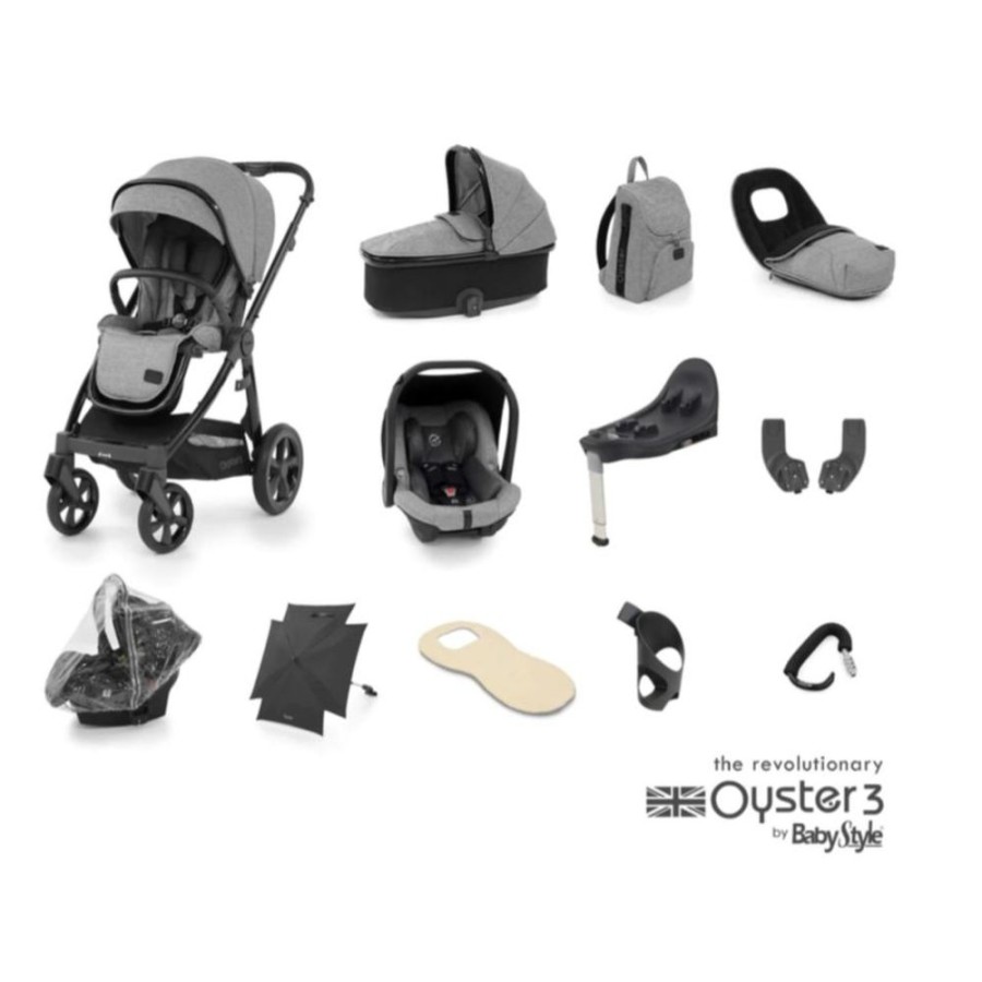 Prams & Pushchairs BabyStyle | Oyster 3 Ultimate 12 Pc Travel System Bundle - Orion