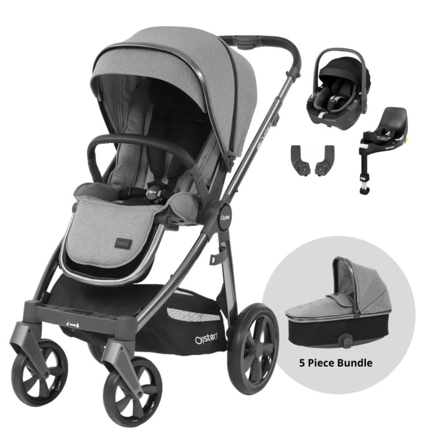 Prams & Pushchairs BabyStyle | Oyster 3 Essential 5 Pc Travel System Bundle With Maxi-Cosi Pebble 360