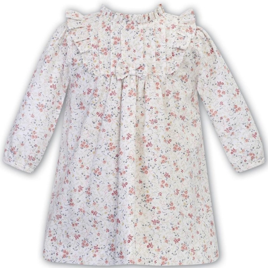 Clothing Sarah Louise Dresses | Girls Floral Long Sleeve Dress