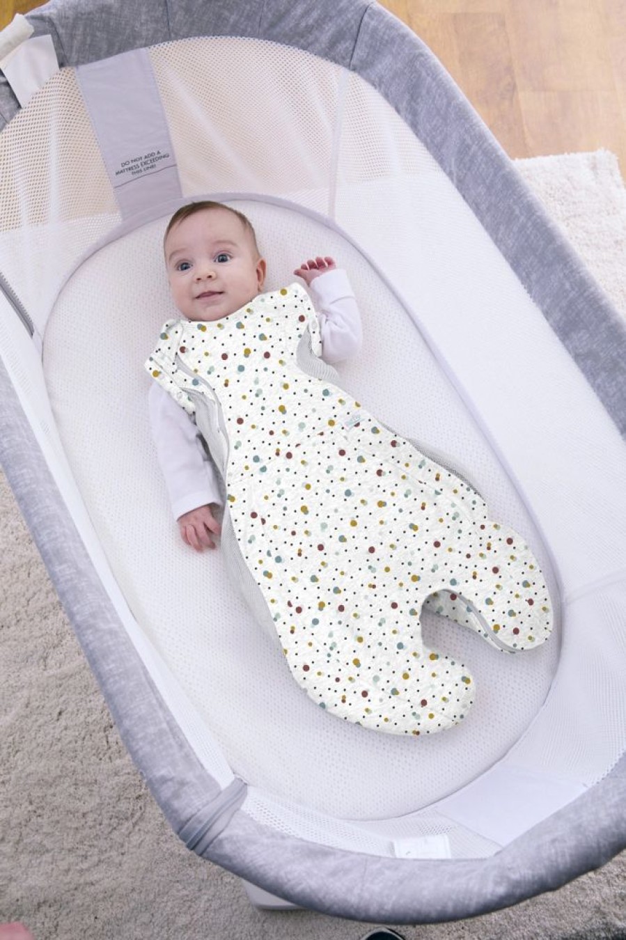 Nursery & Home Purflo Bedding & Sleepwear | Purflo Swaddle To Sleep Bag 0.5 Tog - Scandi Spot