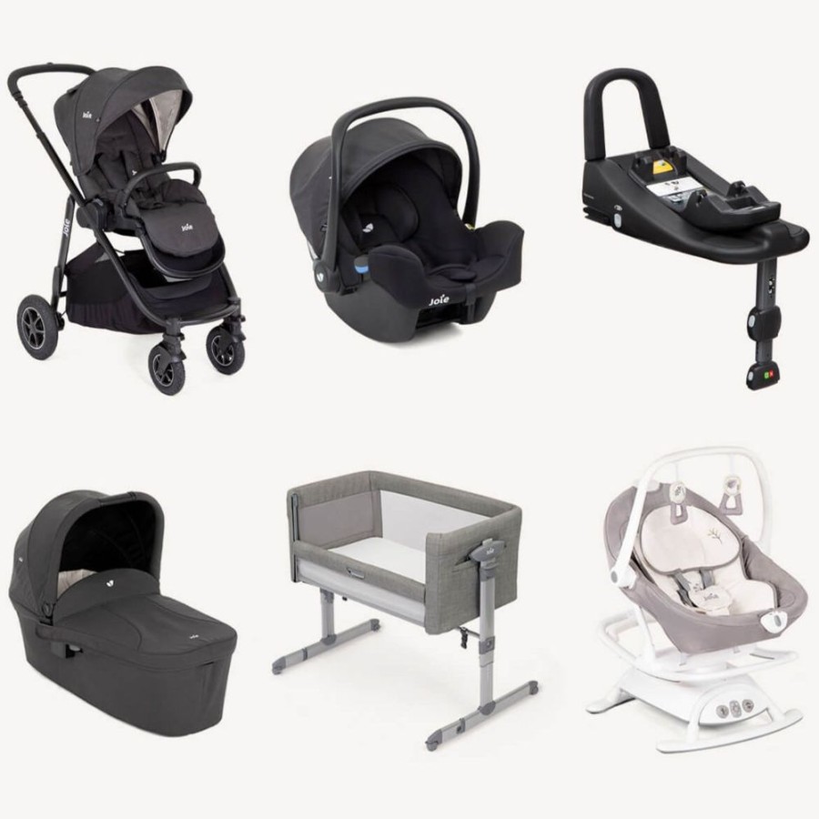 Nursery & Home Joie Cots & Cotbeds | Joie Versatrax Newborn Baby Essentials Bundle - Shale