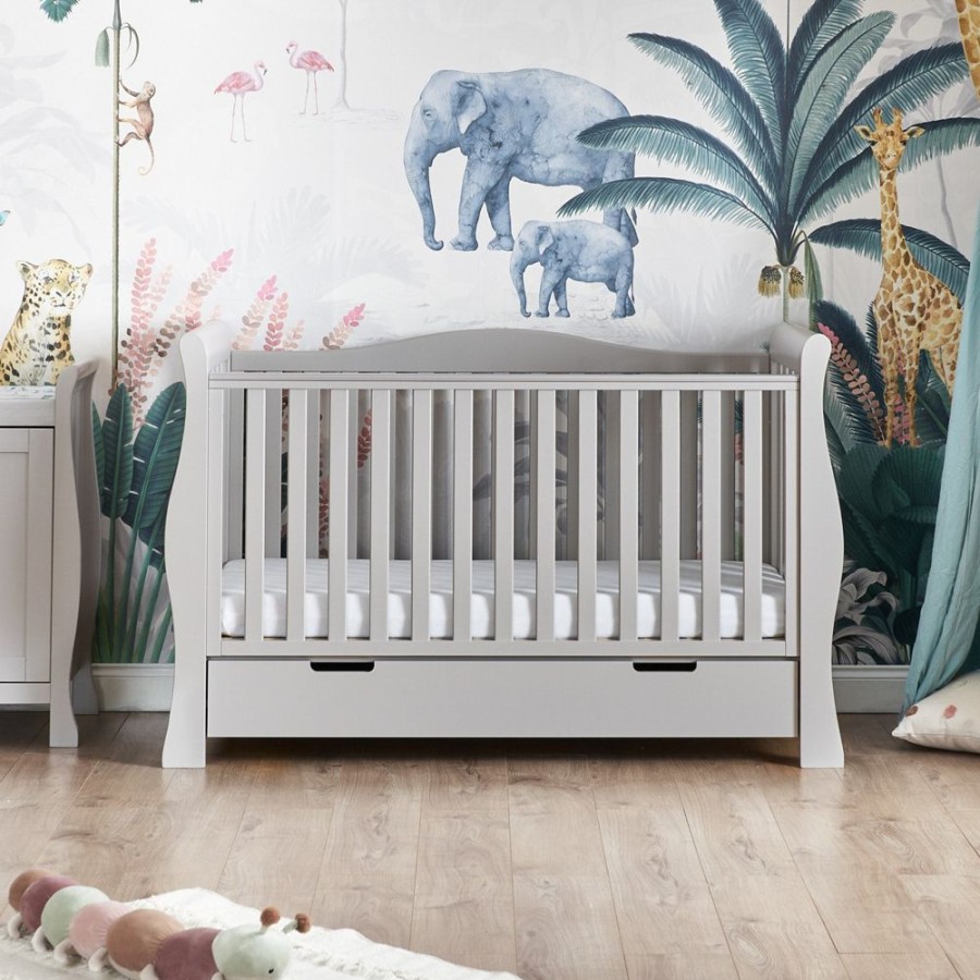 Nursery & Home Obaby 2 Piece Sets | Obaby Stamford Luxe Sleigh 2Pc Nursery Furniture - Warm Grey