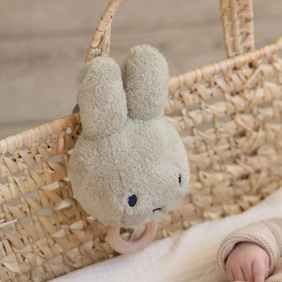 Nursery & Home Little Dutch Soft Toys | Little Dutch X Miffy Music Box Fluffy Green