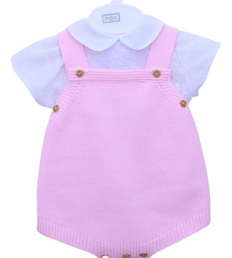 Clothing Pex Knitwear | Pink Knitted 'Catherine' Romper