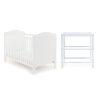 Nursery & Home Obaby 2 Piece Sets | Obaby Whitby 2 Piece Room Set - White | Obaby Whitby | Millie & Ralph