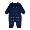 Clothing Blues Baby Knitwear | Navy Soldier Knitted Romper