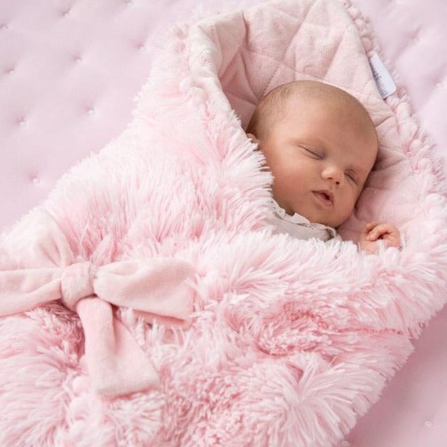 Clothing Bizzi Growin Blankets | Luxuriously Soft Koochiwrap Blanket - Blush Pink | Millie & Ralph