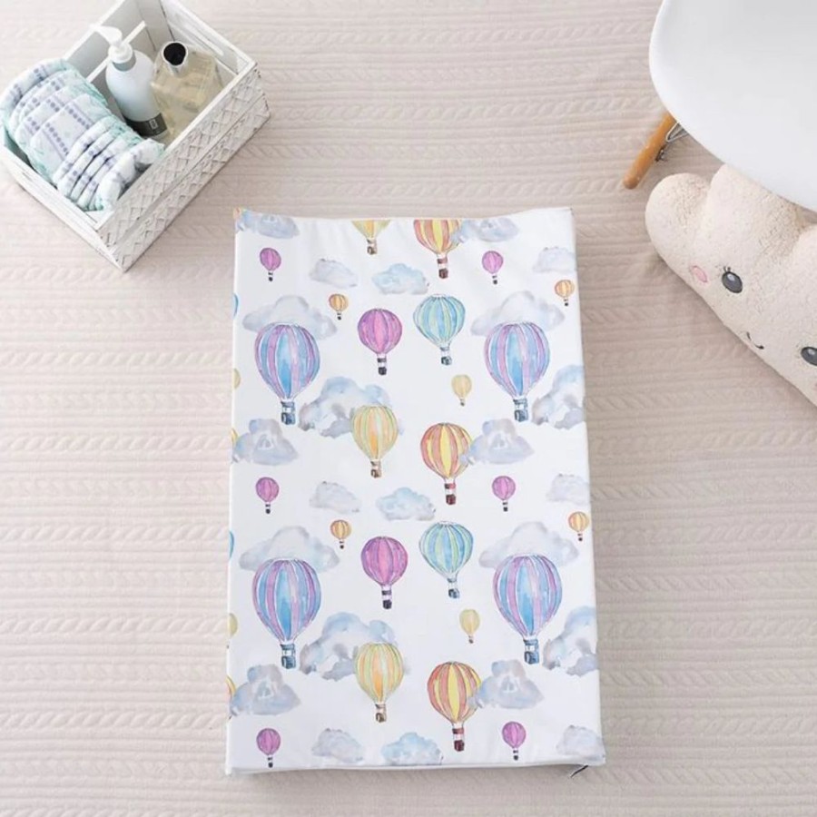 Nursery & Home Millie & Ralph Changing Mats | Gilded Bird Wedge Changing Mat - Balloon Festival