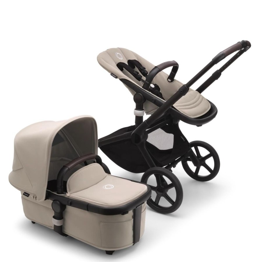 Prams & Pushchairs Bugaboo | Bugaboo Fox 5 Complete Pushchair - Black & Desert Taupe