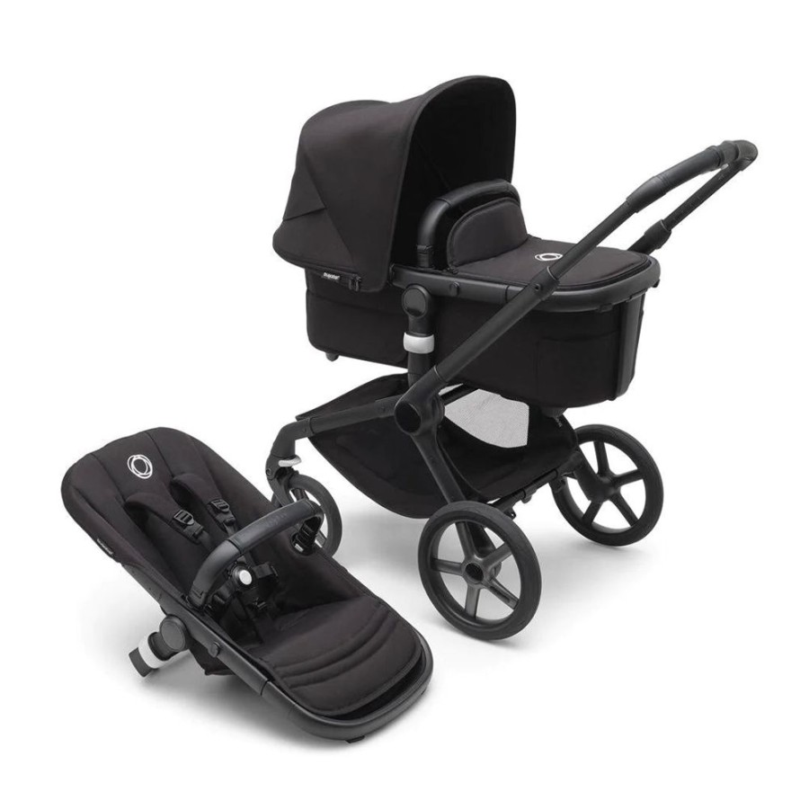 Prams & Pushchairs Bugaboo | Bugaboo Fox 5 Ultimate Travel System Bundle With Turtle Air - Midnight