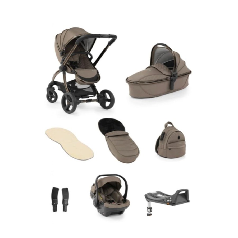 Prams & Pushchairs Egg2 | Egg 2 Luxury Travel Bundle With Shell I-Size Car Seat - Mink