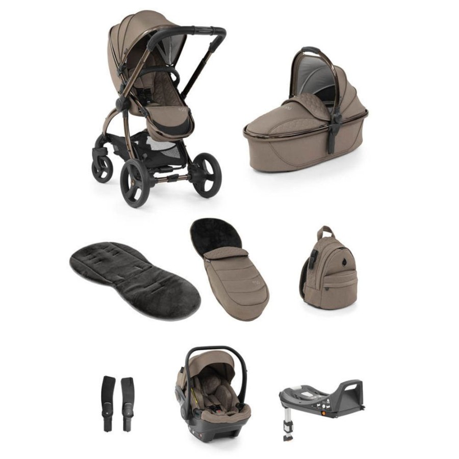 Prams & Pushchairs Egg2 | Egg 2 Luxury Travel Bundle With Shell I-Size Car Seat - Mink