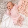 Personalised Millie & Ralph | Embroidered Personalised Pink Baby Sleepsuit | Millie & Ralph