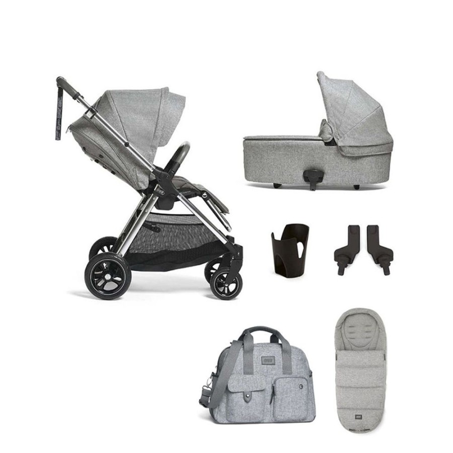 Prams & Pushchairs Millie & Ralph | Mamas & Papas Flip Xt - 6 Pc Essential Bundle - Skyline Grey