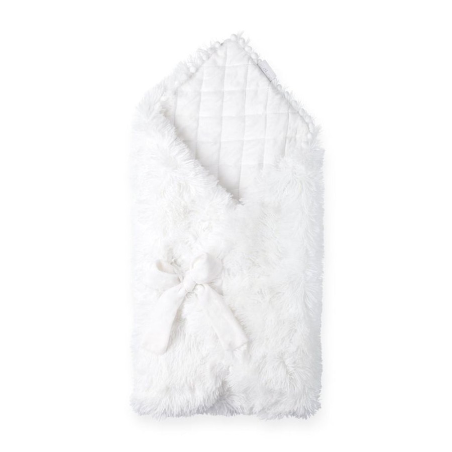 Clothing Bizzi Growin Blankets | Luxuriously Soft Koochiwrap Blanket - White | Millie & Ralph