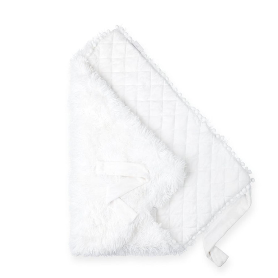 Clothing Bizzi Growin Blankets | Luxuriously Soft Koochiwrap Blanket - White | Millie & Ralph