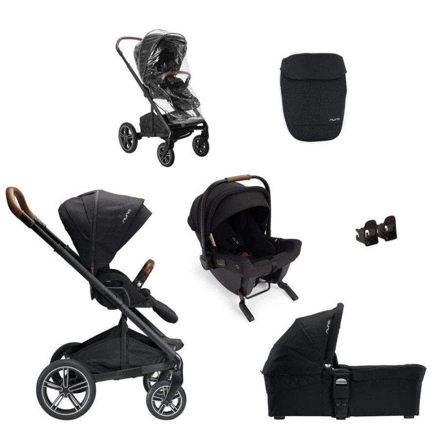 Prams & Pushchairs Nuna | Nuna Mixx Next Pushchair & Pipa Urbn Travel System - Caviar