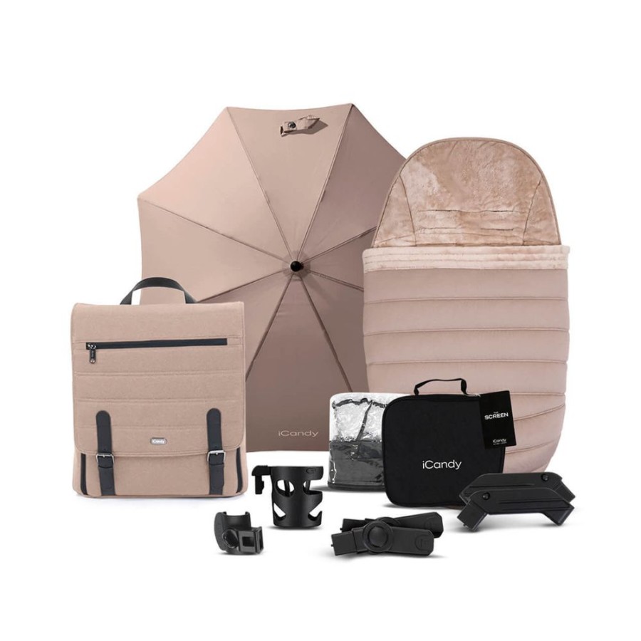 Prams & Pushchairs iCandy | Icandy Peach 7 Travel Bundle With Cloud T & Base - Jet/Cookie