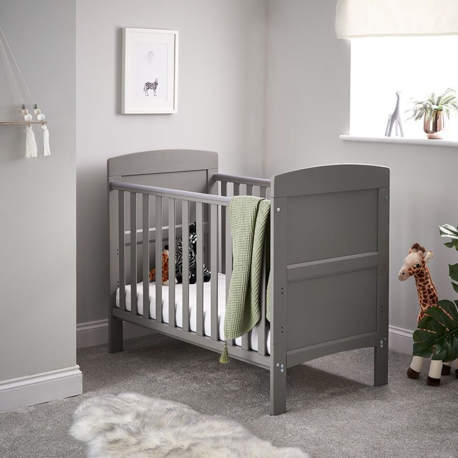 Nursery & Home Obaby Cots & Cotbeds | Obaby Grace Mini Cot Bed - White | Obaby Grace | Millie & Ralph