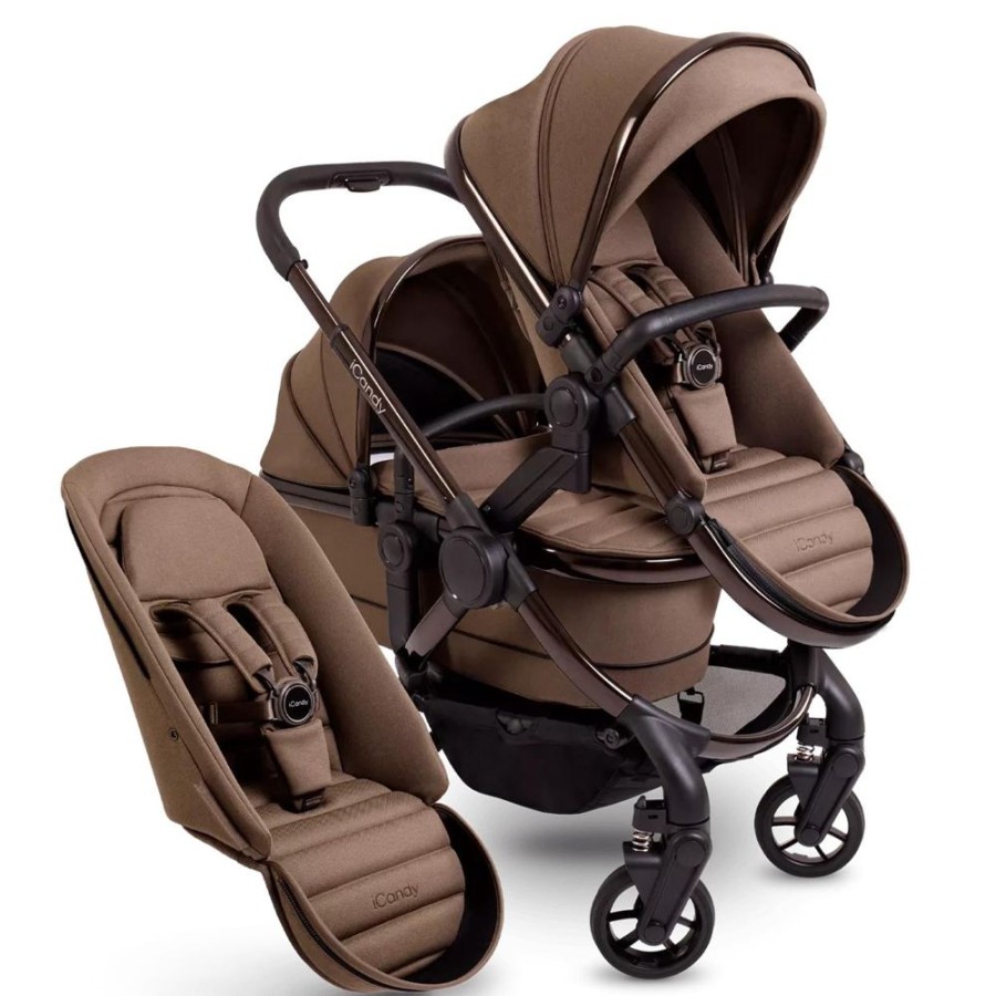 Prams & Pushchairs iCandy | Icandy Peach 7 Double Pushchair Bundle - Coco